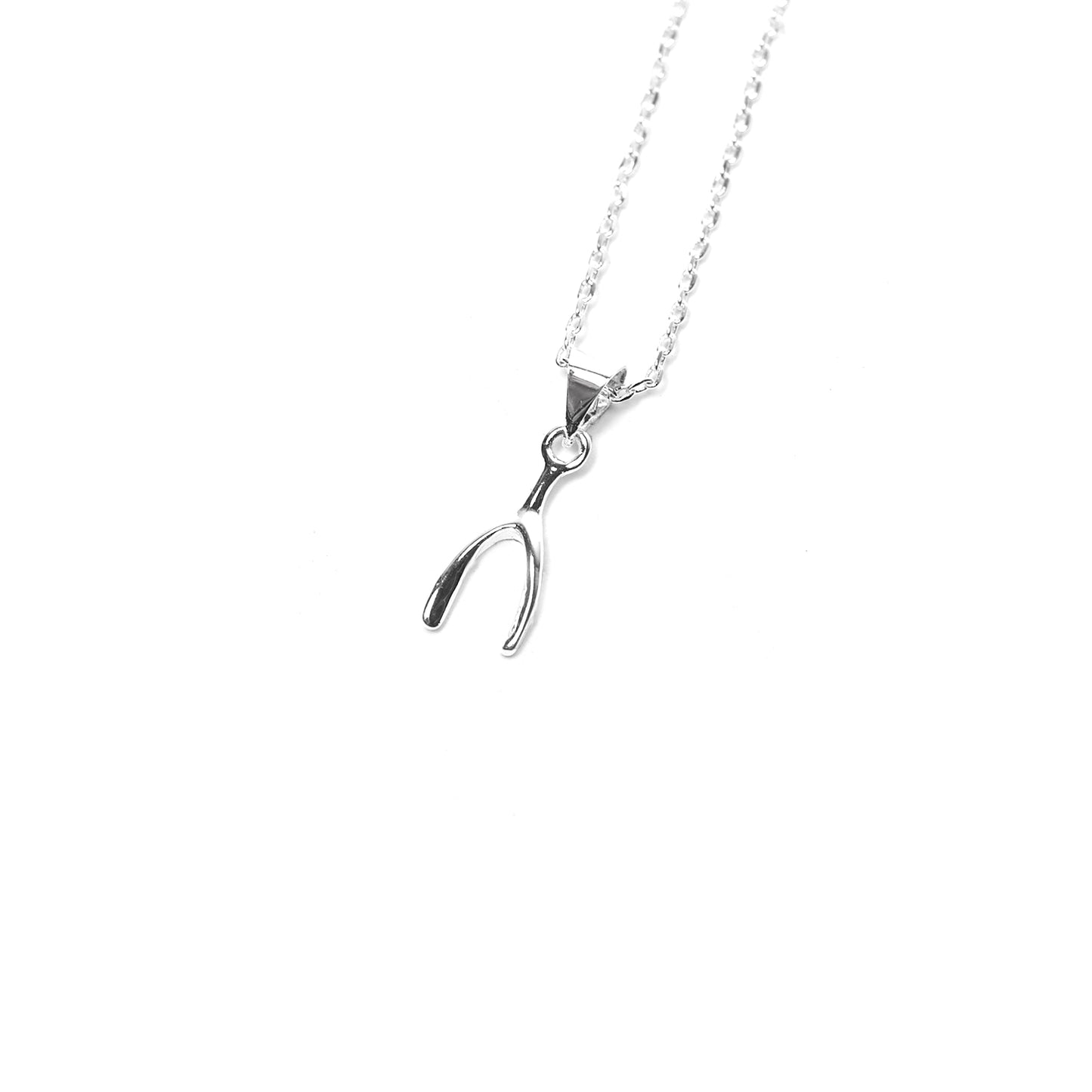 Wishbone double layered necklace